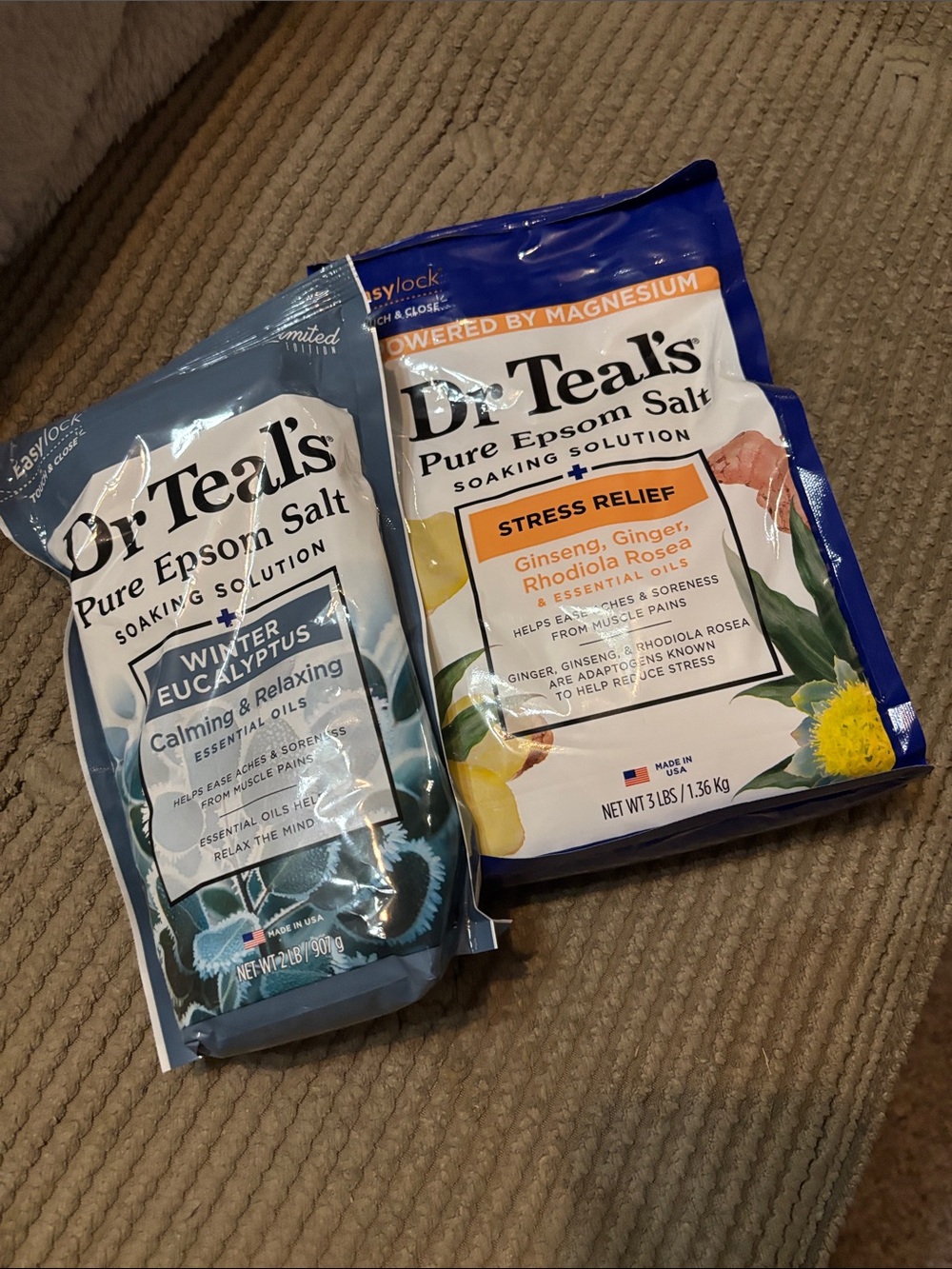 Pure Epsom Salt Soaking Solution – winter eucalyptus and ginger rhodiola